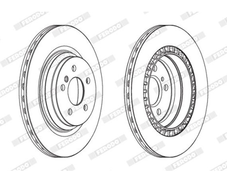 Bromsskiva PREMIER Coat+ disc DDF1771C-1 Ferodo, bild 2