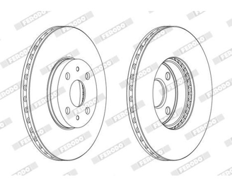 Bromsskiva PREMIER Coat+ disc DDF1780C Ferodo
