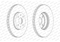 Bromsskiva PREMIER Coat+ disc DDF1780C Ferodo