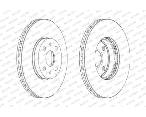 Bromsskiva PREMIER Coat+ disc DDF1780C Ferodo, bild 2
