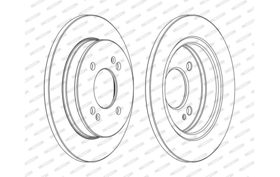 Bromsskiva PREMIER Coat+ disc DDF1793C Ferodo, bild 3
