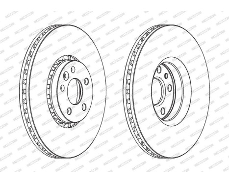 Bromsskiva PREMIER Coat+ disc DDF1801C-1 Ferodo, bild 2