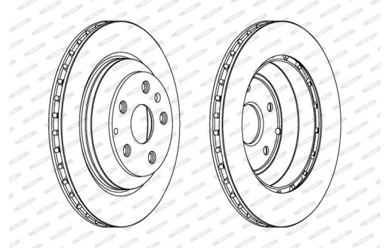 Bromsskiva PREMIER Coat+ disc DDF1855C-1 Ferodo