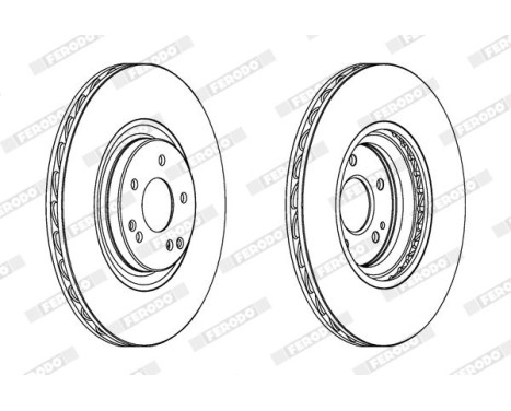 Bromsskiva PREMIER Coat+ disc DDF1856C-1 Ferodo, bild 2