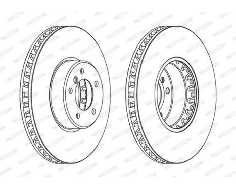 Bromsskiva PREMIER Coat+ disc DDF1867C-1 Ferodo, bild 2