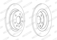 Bromsskiva PREMIER Coat+ disc DDF1877C Ferodo