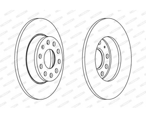 Bromsskiva PREMIER Coat+ disc DDF1895C Ferodo