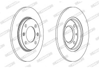 Bromsskiva PREMIER Coat+ disc DDF244C Ferodo
