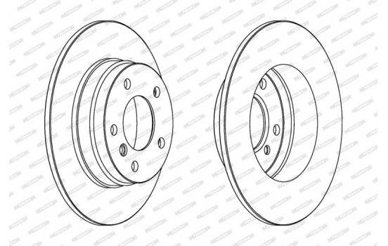 Bromsskiva PREMIER Coat+ disc DDF249C Ferodo