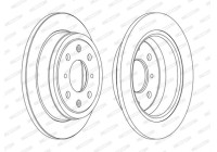 Bromsskiva PREMIER Coat+ disc DDF468C Ferodo
