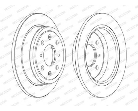 Bromsskiva PREMIER Coat+ disc DDF468C Ferodo