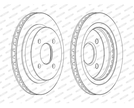 Bromsskiva PREMIER Coat+ disc DDF479C Ferodo, bild 3