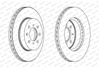 Bromsskiva PREMIER Coat+ disc DDF492C Ferodo