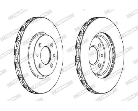 Bromsskiva PREMIER Coat+ disc DDF762C Ferodo