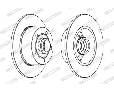 Bromsskiva PREMIER Coat+ disc DDF830C-1 Ferodo, bild 2