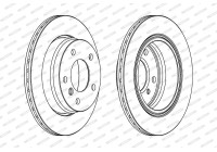 Bromsskiva PREMIER Coat+ disc DDF831C Ferodo