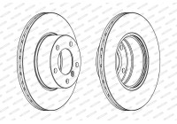 Bromsskiva PREMIER Coat+ disc DDF834C Ferodo