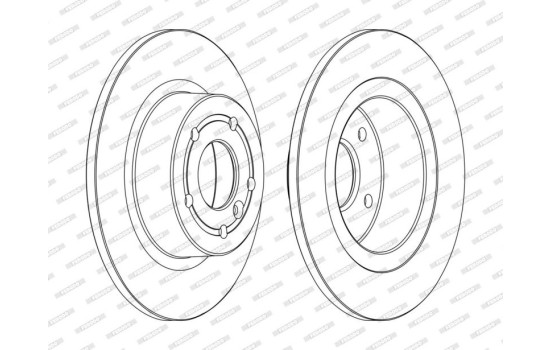 Bromsskiva PREMIER Coat+ disc DDF874C Ferodo, bild 3