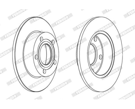 Bromsskiva PREMIER Coat+ disc DDF952C Ferodo, bild 2