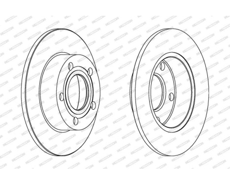 Bromsskiva PREMIER Coat+ disc DDF952C Ferodo, bild 2