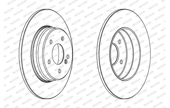 Bromsskiva PREMIER Coat+ disc DDF963C Ferodo, bild 2