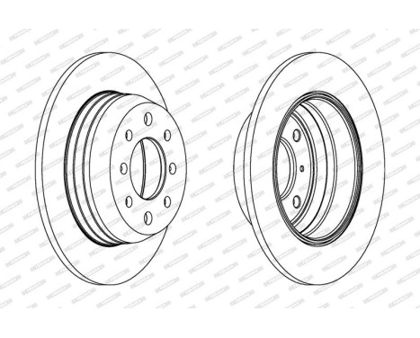 Bromsskiva PREMIER DDF002 Ferodo, bild 2