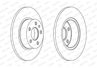 Bromsskiva PREMIER DDF067 Ferodo