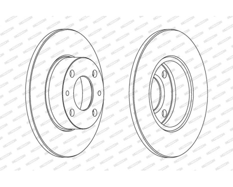 Bromsskiva PREMIER DDF083 Ferodo, bild 2