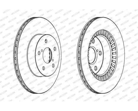 Bromsskiva PREMIER DDF1009C Ferodo