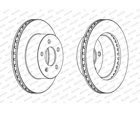 Bromsskiva PREMIER DDF1027 Ferodo, bild 2