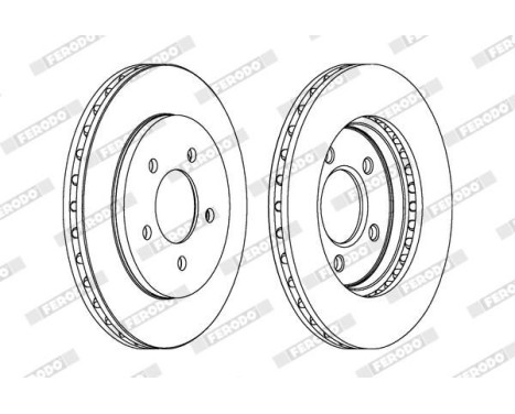 Bromsskiva PREMIER DDF1059 Ferodo, bild 2