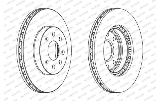 Bromsskiva PREMIER DDF1097 Ferodo, bild 2