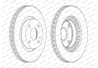 Bromsskiva PREMIER DDF1105C Ferodo