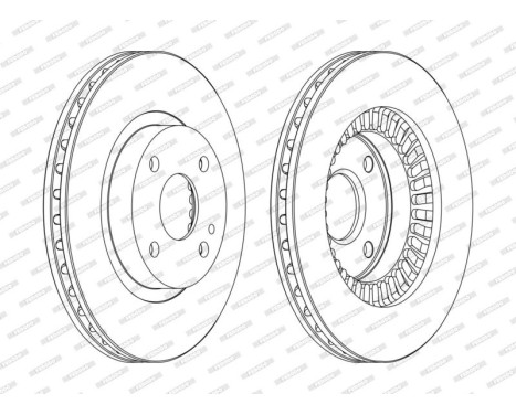 Bromsskiva PREMIER DDF1105C Ferodo