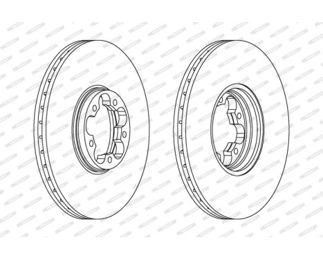 Bromsskiva PREMIER DDF1112 Ferodo
