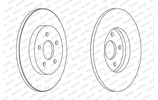 Bromsskiva PREMIER DDF1126 Ferodo, bild 2