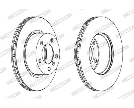 Bromsskiva PREMIER DDF1229 Ferodo, bild 2