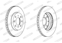 Bromsskiva PREMIER DDF1231C Ferodo