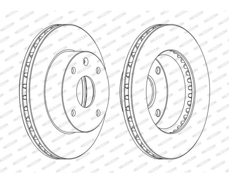 Bromsskiva PREMIER DDF1257C Ferodo
