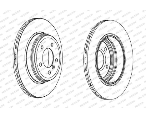 Bromsskiva PREMIER DDF1260C Ferodo, bild 2