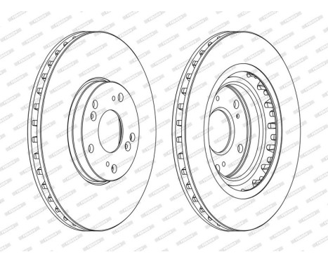 Bromsskiva PREMIER DDF1266C Ferodo