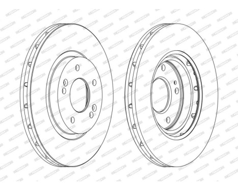 Bromsskiva PREMIER DDF1292C Ferodo, bild 2