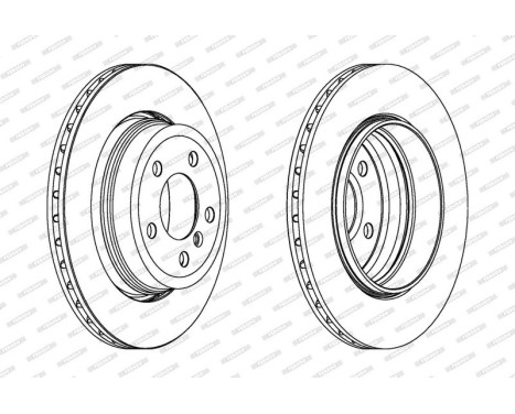 Bromsskiva PREMIER DDF1297C-1 Ferodo, bild 2
