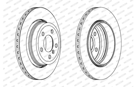 Bromsskiva PREMIER DDF1297C-1 Ferodo, bild 2
