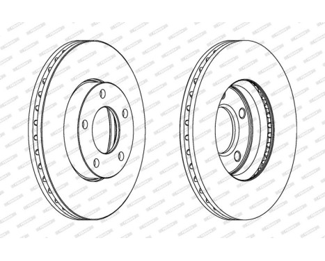 Bromsskiva PREMIER DDF1311C Ferodo, bild 2