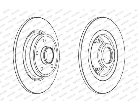Bromsskiva PREMIER DDF1364C-1 Ferodo, bild 2