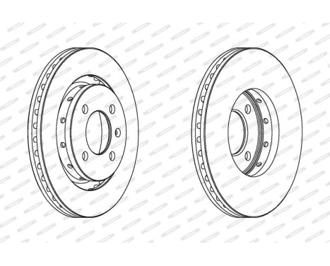 Bromsskiva PREMIER DDF1365 Ferodo, bild 2
