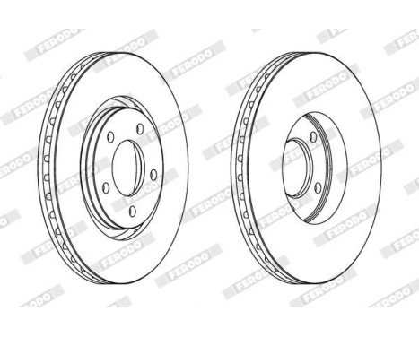 Bromsskiva PREMIER DDF1372 Ferodo, bild 2