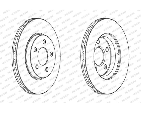 Bromsskiva PREMIER DDF1376 Ferodo, bild 2