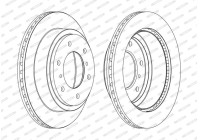 Bromsskiva PREMIER DDF1385C Ferodo